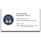 Custom Full Color Business Cards, CLASSIC® White Vellum 80#, Raised Ink, 1-Sided, 250/PK