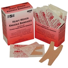 First Aid Only Knuckle Heavy Woven Fabric Bandages, 50/Box (1-850)