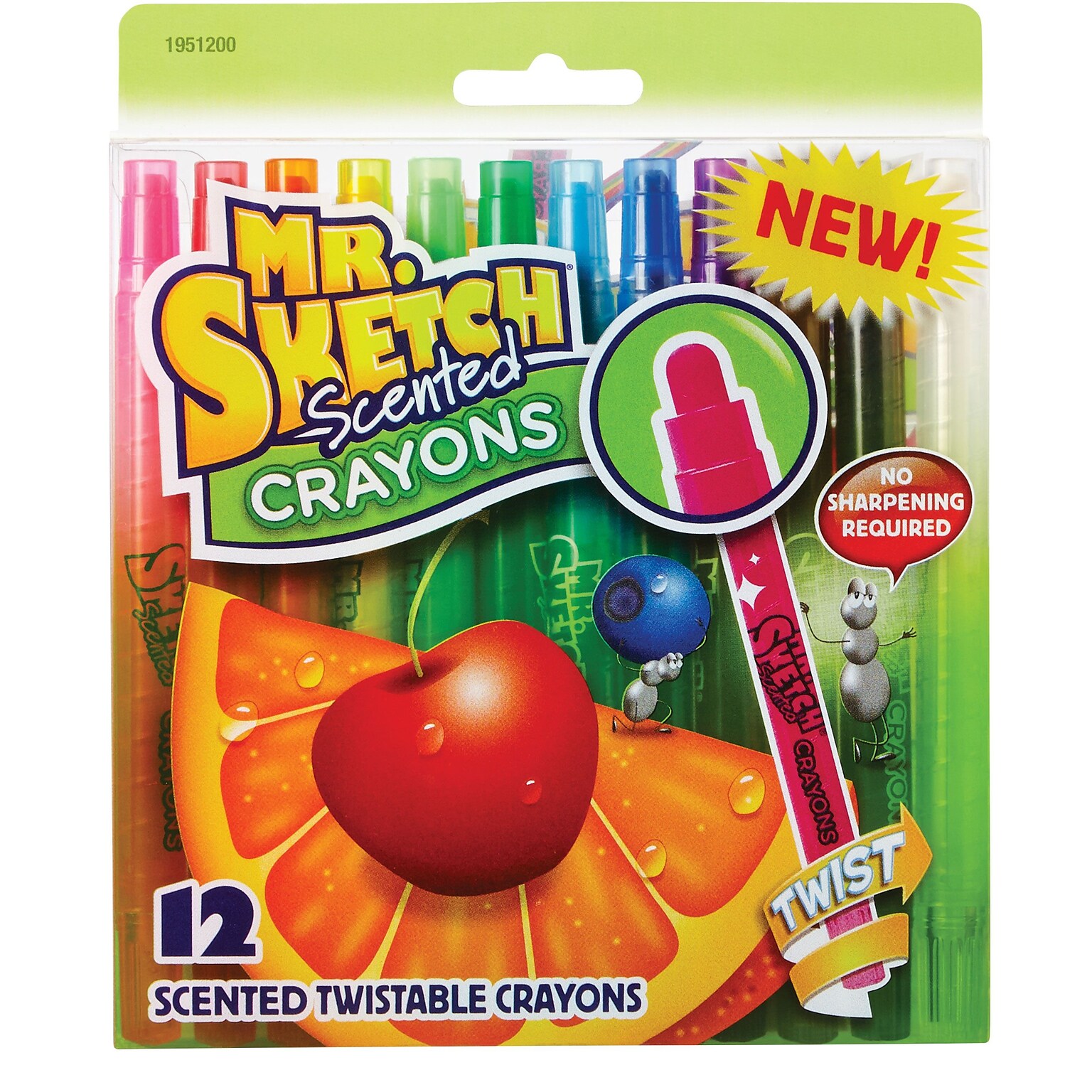 Mr. Sketch Scented Twistable Crayons, 12/Pack (1951200)