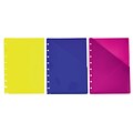 Staples® Arc System Pocket Dividers, Assorted Colors, 6-1/5 x 8-3/5 (50040)