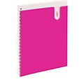 Poppin 1-Subject Pocket Spiral Notebook, Pink, (100774)