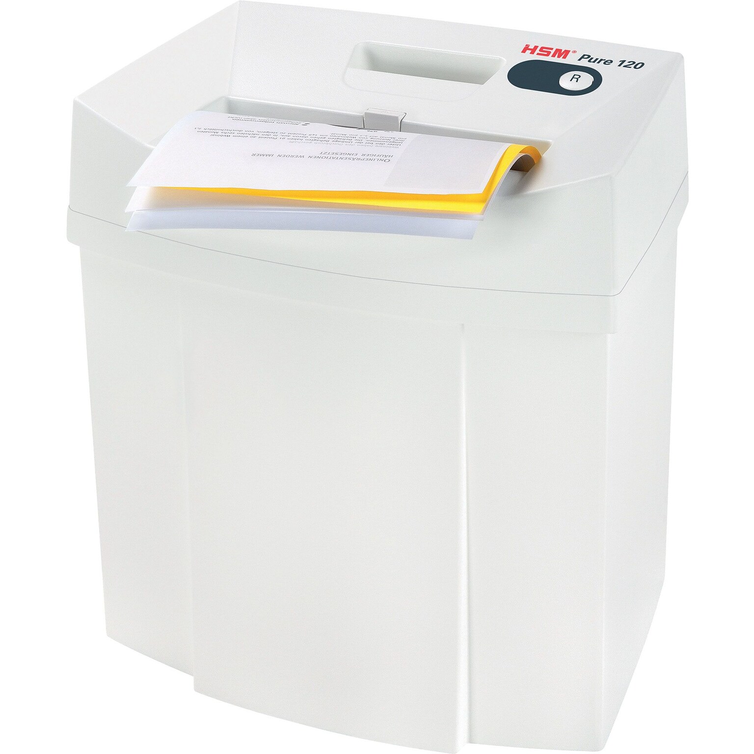 HSM® Pure 120C Cross-Cut Shredder, Shreds Up to 7 Sheets, 5.3 Gallon Capacity