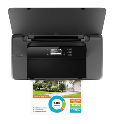HP OfficeJet 200 Portable Wireless Color Inkjet Printer, Single-Function, Print (CZ993A#B1H)