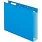 Quill Brand® Box Bottom Hanging File Folders, 2 Expansion, Letter Size, Blue, 25/Box (730053BE)