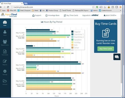 PaperCloud Weekly, Double Sided, 3 1/2 x 9, 220 pk, (TB968122)