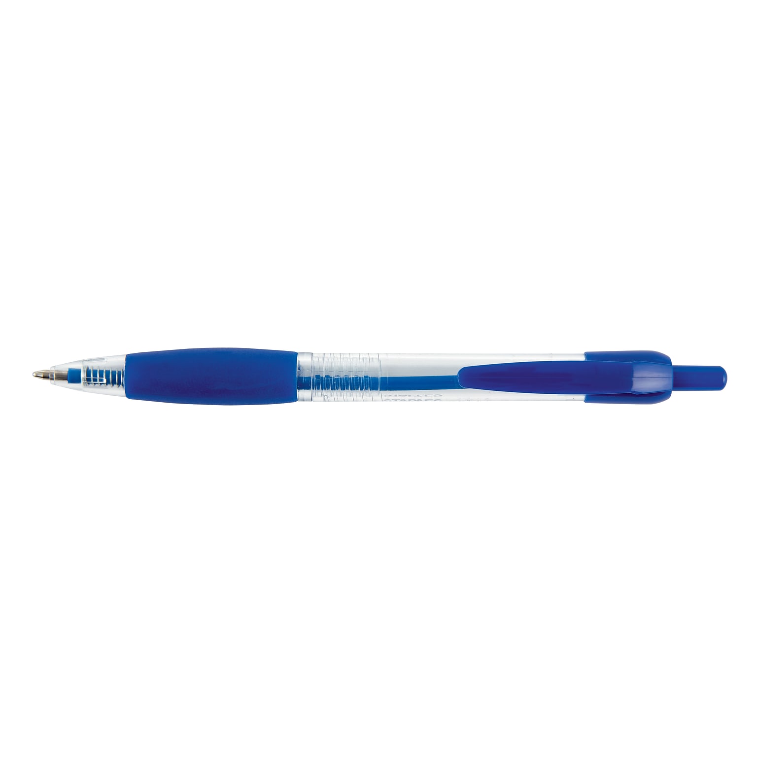 Staples® Retractable Ballpoint Pens, Medium Point, 1.0mm, Blue, 12/Pack (50794)
