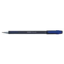 Staples® Postscript® Ballpoint Stick Pens, Medium Point, 1.0 mm, Blue, 12/Pack (18281)