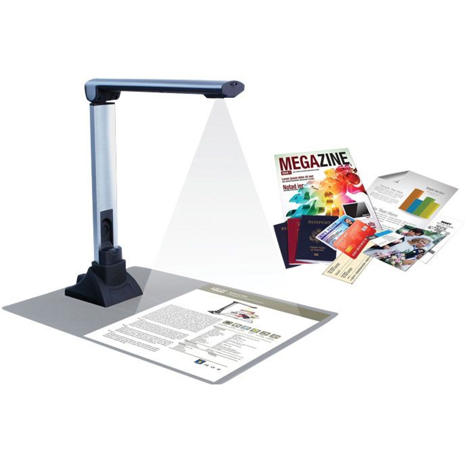 Adesso® NuScan™ 500A - 5-Megapixel Auto-Focus Visual Presenter (A4 Size)