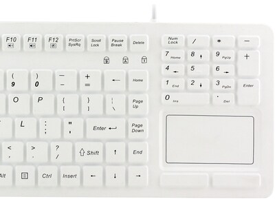 Adesso® SlimTouch 270 Antimicrobial Waterproof Touchpad Keyboard