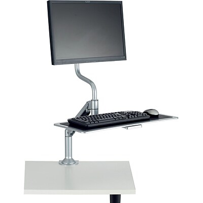 Safco Desktop Sit/Stand Workstation, Steel (2130SL)