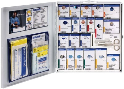 SmartCompliance Food Service Metal First Aid Cabinet without Medication, ANSI Class A, 50 People, 26
