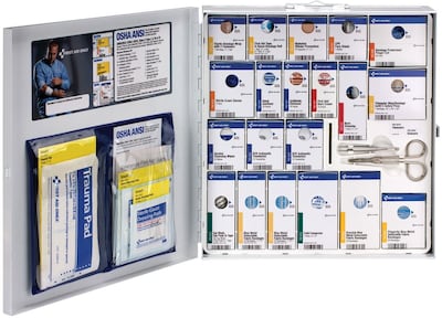 SmartCompliance Food Service Cabinet, ANSI Class A/ANSI 2021, 50 People, 260 Pieces, White, Kit (746