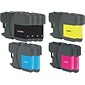 Quill Brand® Brother LC61 Remanufactured B/C/M/Y Ink Cartridge, Standard Yield, 10/Pack (LC61) (Life