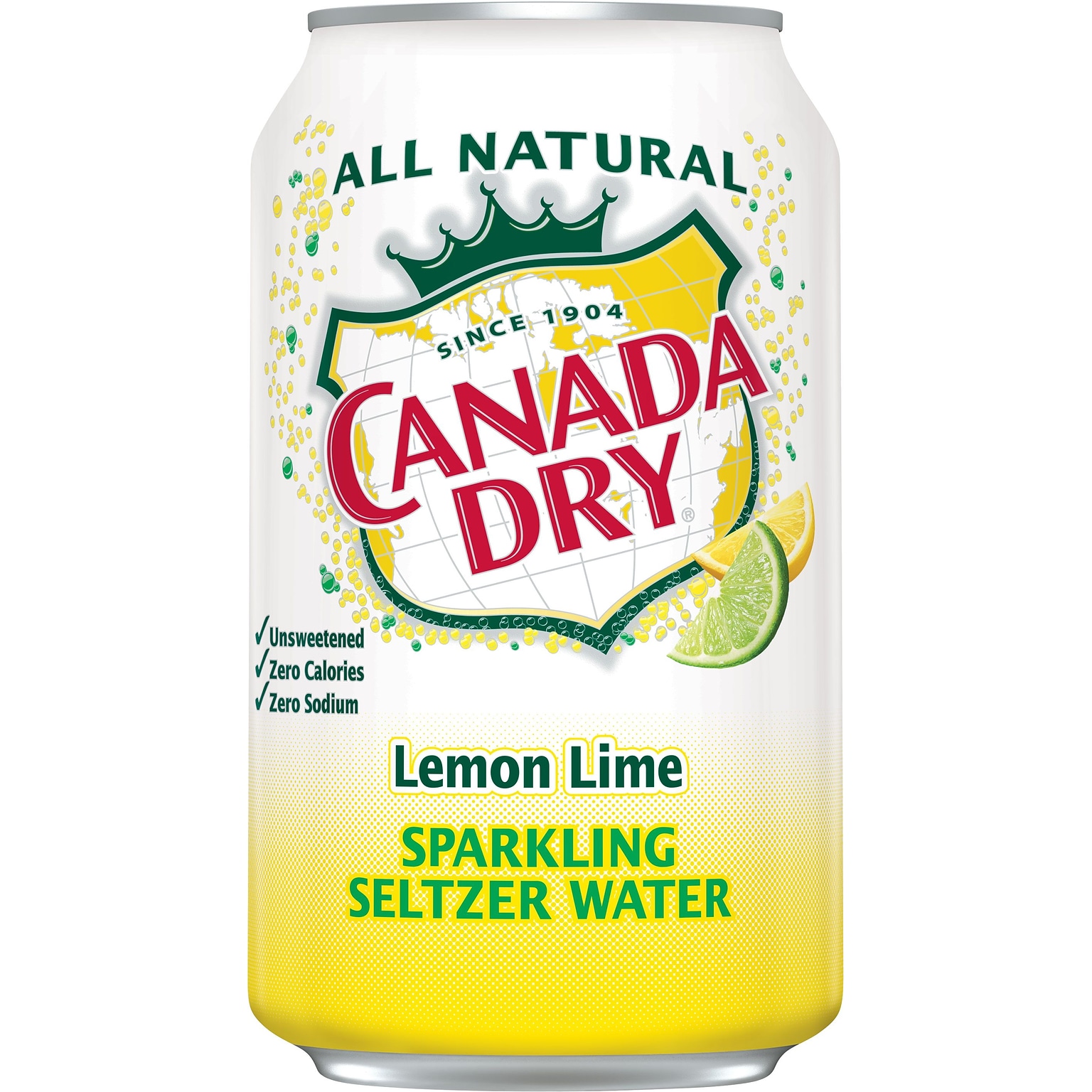 Canada Dry® Lemon Lime Seltzer, 12oz Cans, 24/Carton