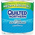 Quilted Northern Ultra Soft & Strong® Toilet Paper, 12 Mega Rolls, Bath Tissue