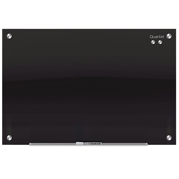 Quartet Infinity Magnetic Glass Dry-Erase Whiteboard, Black, 2 x 1.5 (3413820118)