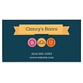 Custom Full Color Business Cards, ENVIRONMENT Ultra Bright White 80#, Flat Print, 1-Sided, 250/PK