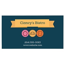 Custom Full Color Business Cards, ENVIRONMENT Ultra Bright White 80#, Flat Print, 1-Sided, 250/PK