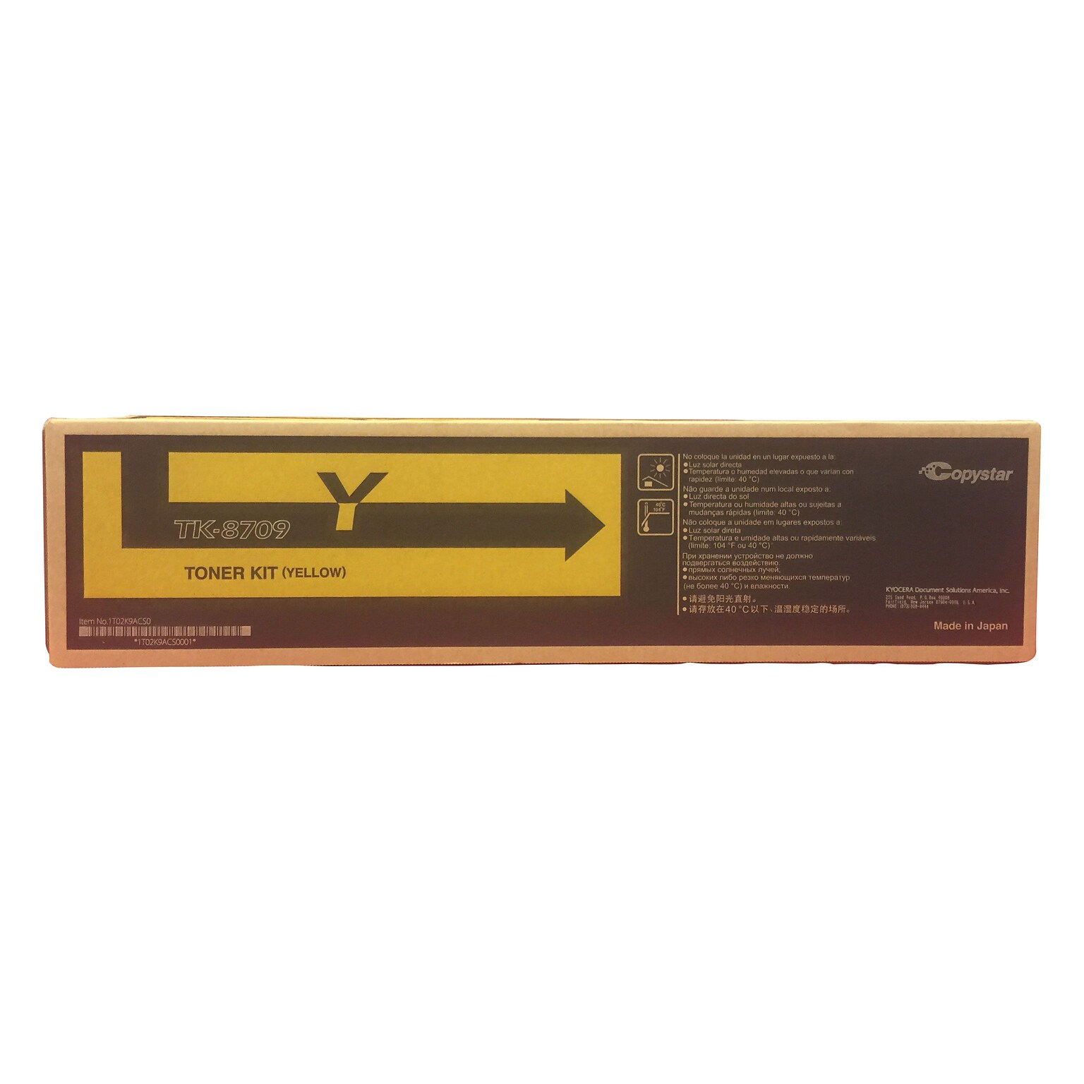 Kyocera TK-8709Y Yellow Standard Yield Toner Cartridge