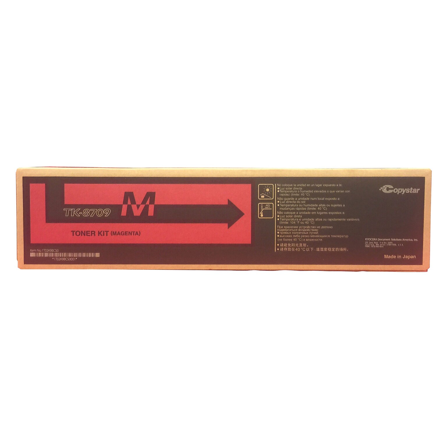 Kyocera TK-8709M Magenta Standard Yield Toner Cartridge