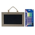 Cosco Chalkboard Easel Sign with 4pk Chalkboard Markers (098383KIT)