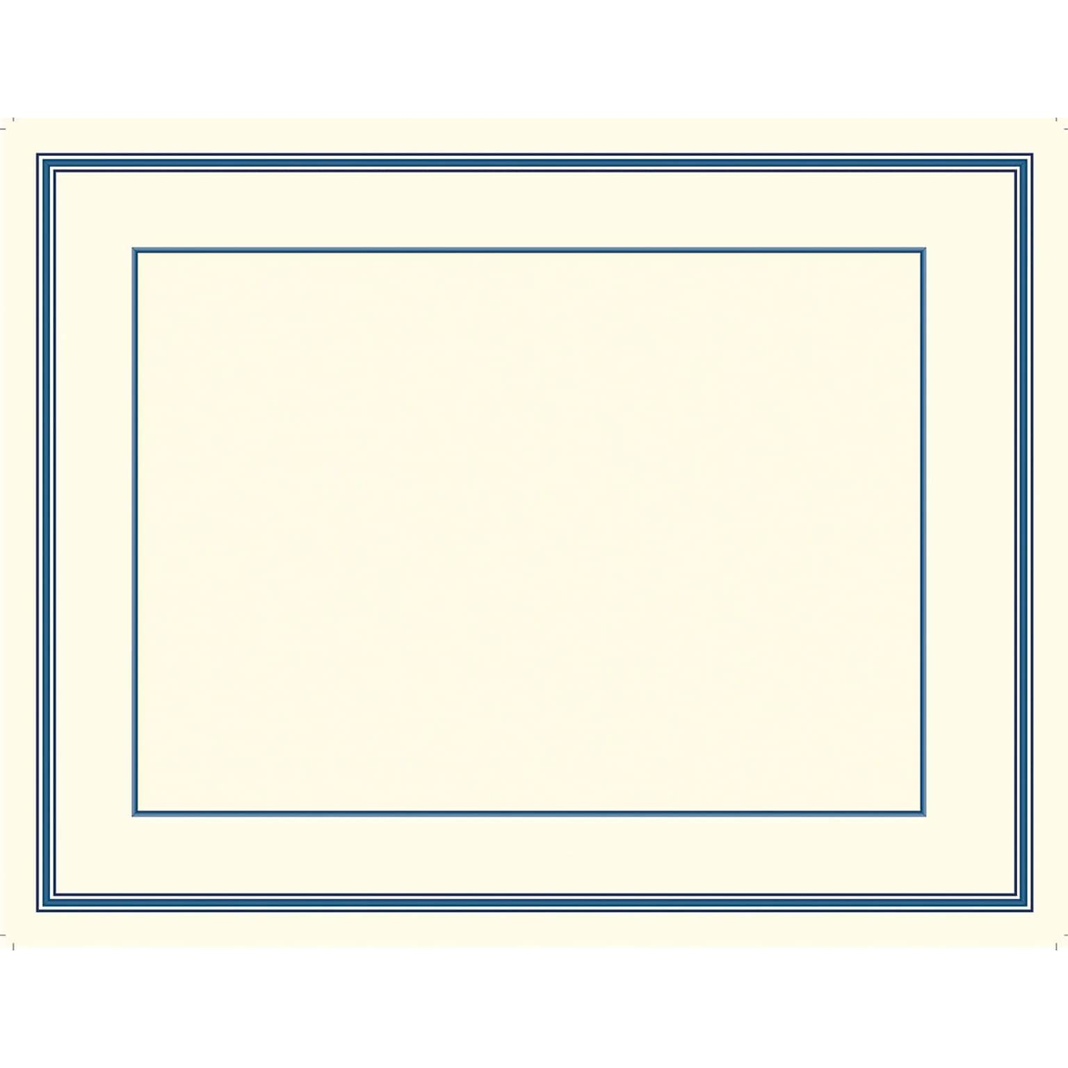 Great Papers Certificates, 8.5 x 11, Beige and Blue, 15/Count (20103774)