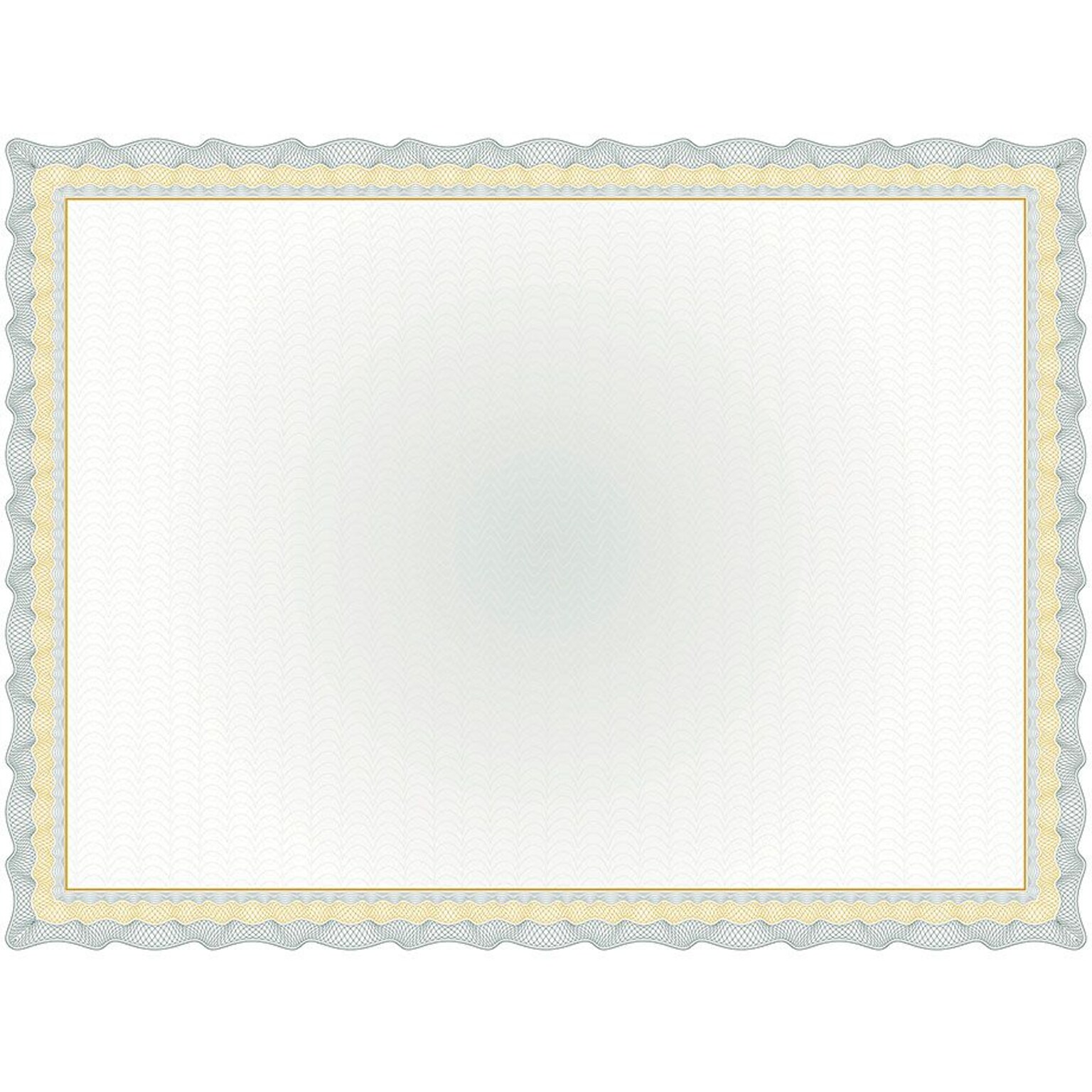 Great Papers! 11 x 8.5 Twisty Graph Green Foil Certificate, 15 count (2013306)