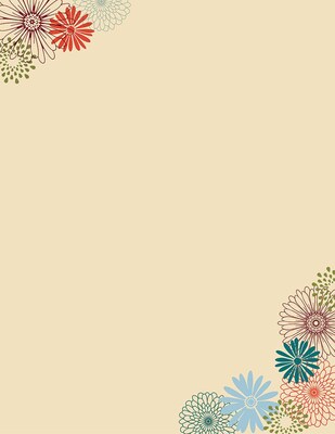 Great Papers! Fall Mums Letterhead   8.5 x 11  80 count (2015087)