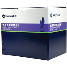 Halyard Sterile Powder Free Nitrile Exam Gloves, Large, 50/Box (KCSP026093)