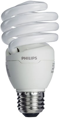 Philips Compact Fluorescent Twister Light Bulb, 23 Watts, Warm White, 6/Carton (414011)