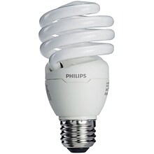 Philips Compact Fluorescent Twister Light Bulb, 23 Watts, Warm White, 6/Carton (414011)