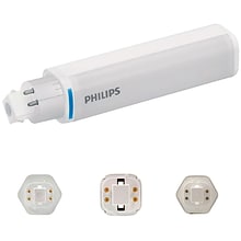 Philips LED Horizontal PL-C/T Lamp, 8.5 Watts, 4-Pin, Soft White, 10/Pack (458372)