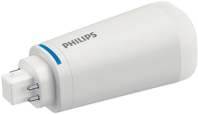 Philips LED Vertical PL-C/T Lamp, 10.5 Watts, 4-Pin, Soft White, 10/Pack (458414)
