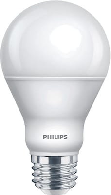 Philips 8.8 Watt Soft White LED A19 Househould Bulb, 6/Carton (550442)