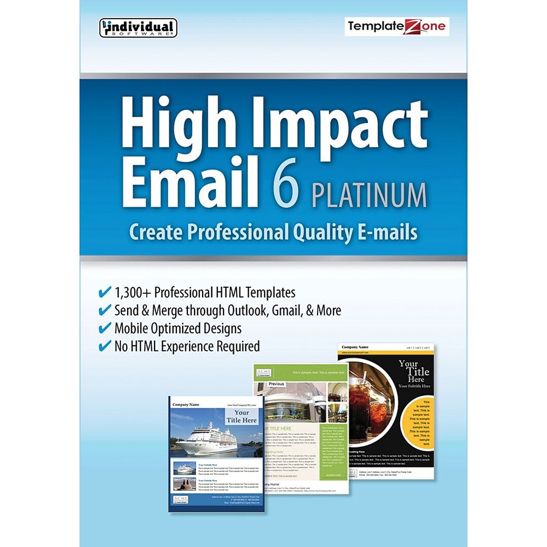 Individual Software High Impact Email 6 Platinum for Windows (1 User)  [Download] | Quill.com