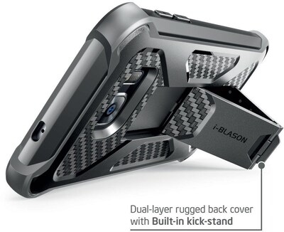 i-Blason Prime Series Kickstand Case with Belt Clip Holster for Samsung Galaxy S7 Edge - Black