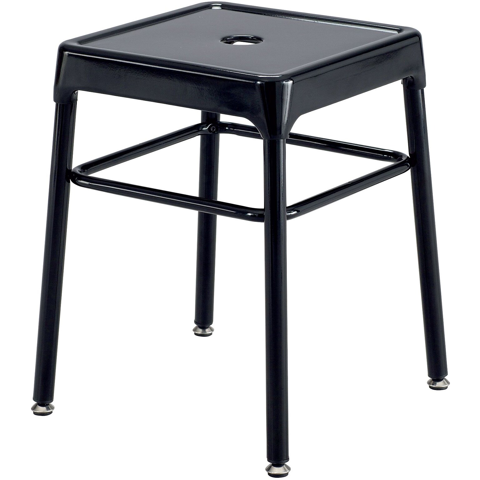 Safco Steel Guest Stool, Black (6604BL)