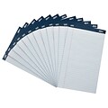 Signa® Perforated Writing Pads; Wide Ruled, White, 8-1/2 x 14, 12/Pack