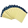 Signa® Perforated Writing Pads; Narrow Ruled, 5 x 8, Canary, 12/Pack