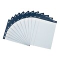 Signa® Peforated Writing Pads; Narrow Ruled, White, 8-1/2 x 11-3/4, 12/Pack