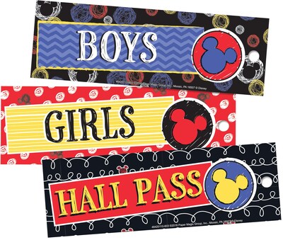 Eureka Mickey Color Pop! Hall Passes, 3/Set (EU-642011)