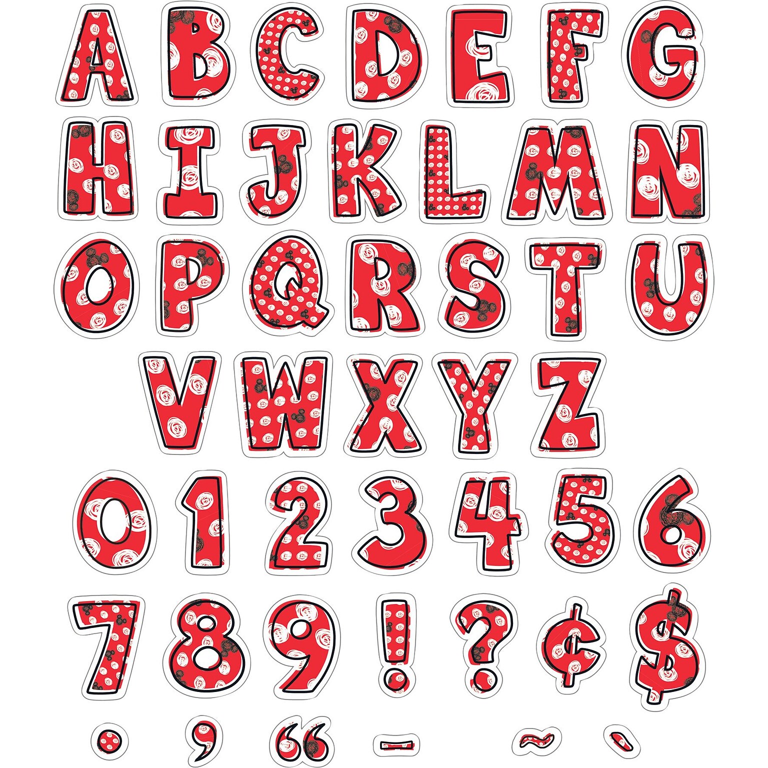 Eureka Mickey Color Pop! Deco Character Letters, 177/Pack