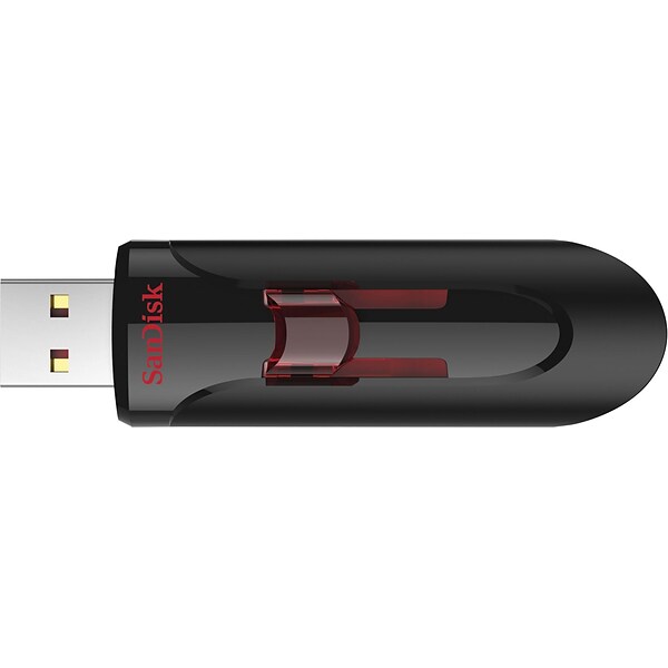 SanDisk 32GB Cruzer Glide™ 3.0 USB Flash Drive Black and Red (SDCZ600-032G-A4)