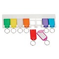 Pap-R Products 8 Key Tag Rack, White (60010)