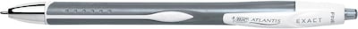  BIC Glide Exact Retractable Ball Point Pen, Fine Point (0.7  mm), Black, Precise Lines For Clean Writing, 12-Count : Office Products