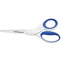 Westcott Straight Titanium Bonded Non-Stick 7 Scissors, Pointed Tip, White/Blue (ACM-16577)