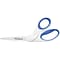 Wetscott Bent Titanium Bonded Non-Stick 8 Scissors, Pointed Tip, White/Blue (ACM-16578)