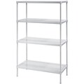 Sandusky® 30W Perforated Steel Shelving; 4-Shelf, Grey
