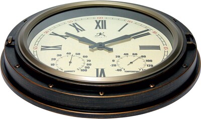 Infinity Instruments 16" Wall Clock, The Forecaster