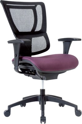 Quill Professional Series 1500TF Mesh Back Chair, Eggplant